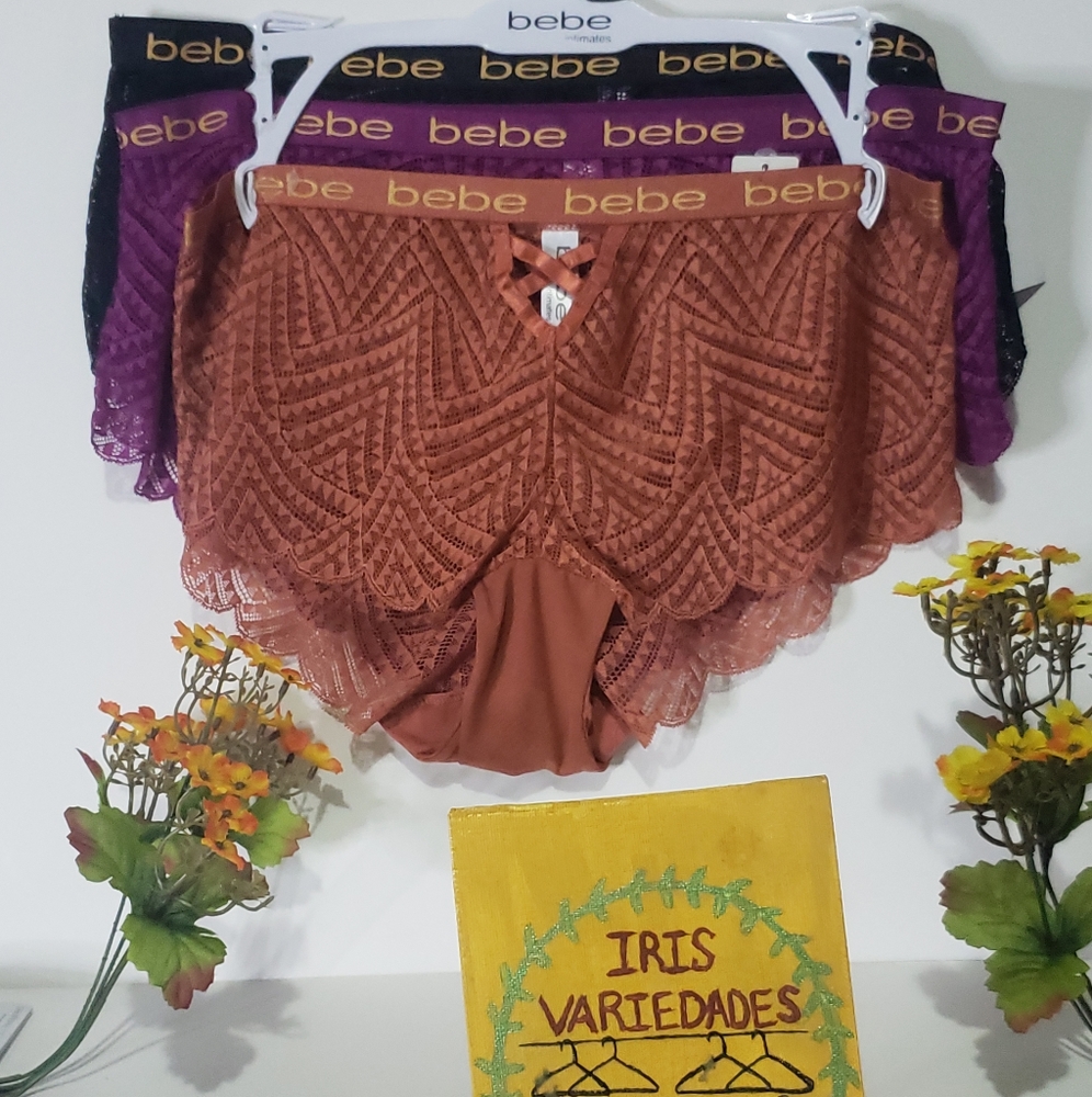 bebe Women's, 3 Pack Hipsters.